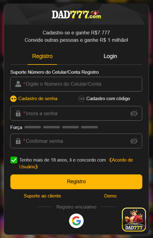 Recompensas VIP dad777.com